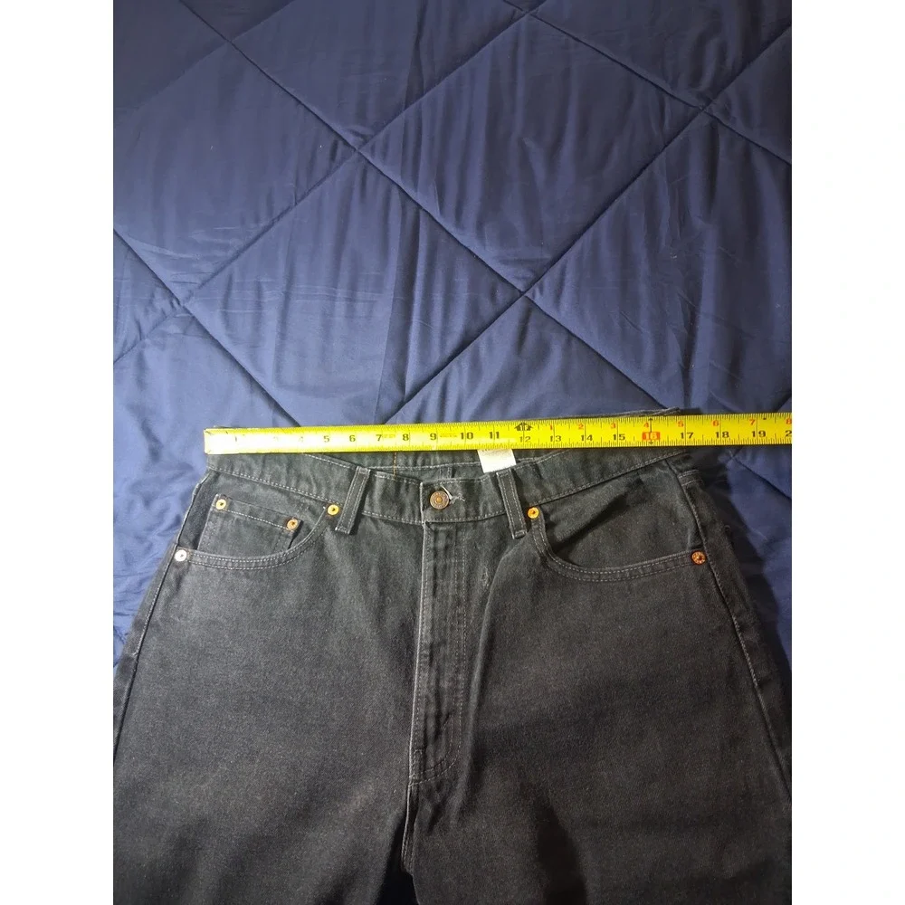 Vintage Levis 550 Relaxed Fit Black Jeans Made in USA 36x30 550-0260 1997